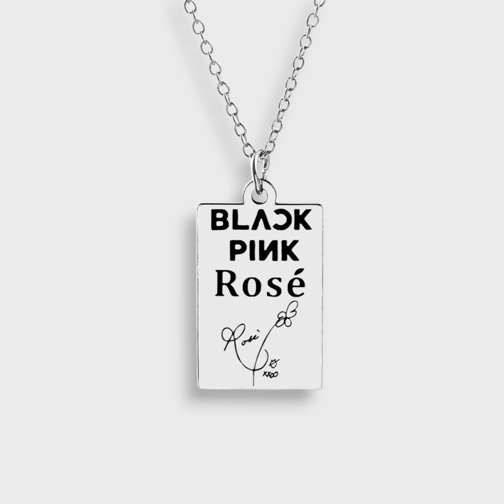 Silver Necklace Blackpink - Rosé