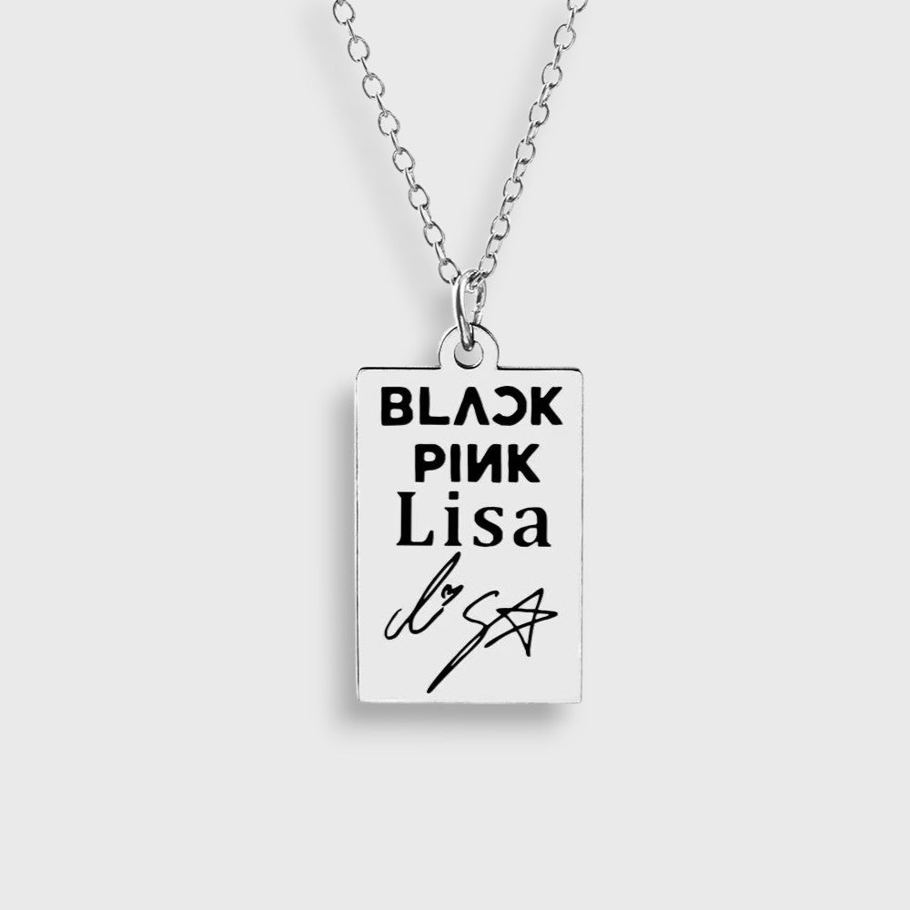 Silver Necklace Blackpink - Lisa