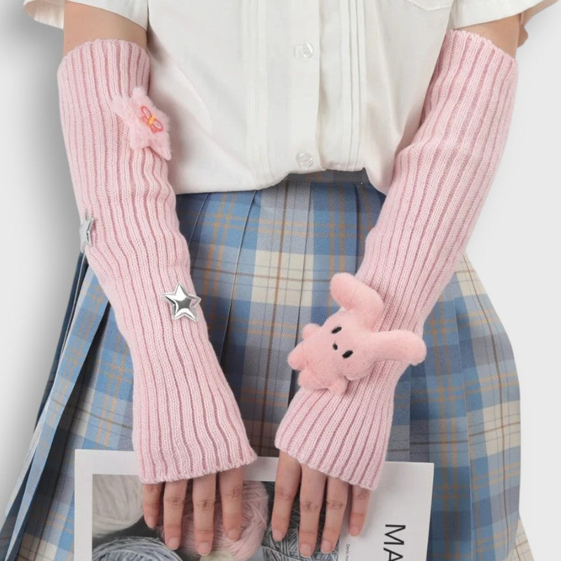 Long Korean Style Mittens
