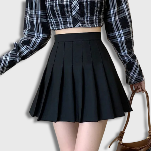 Korean Pleated Mini Skirt