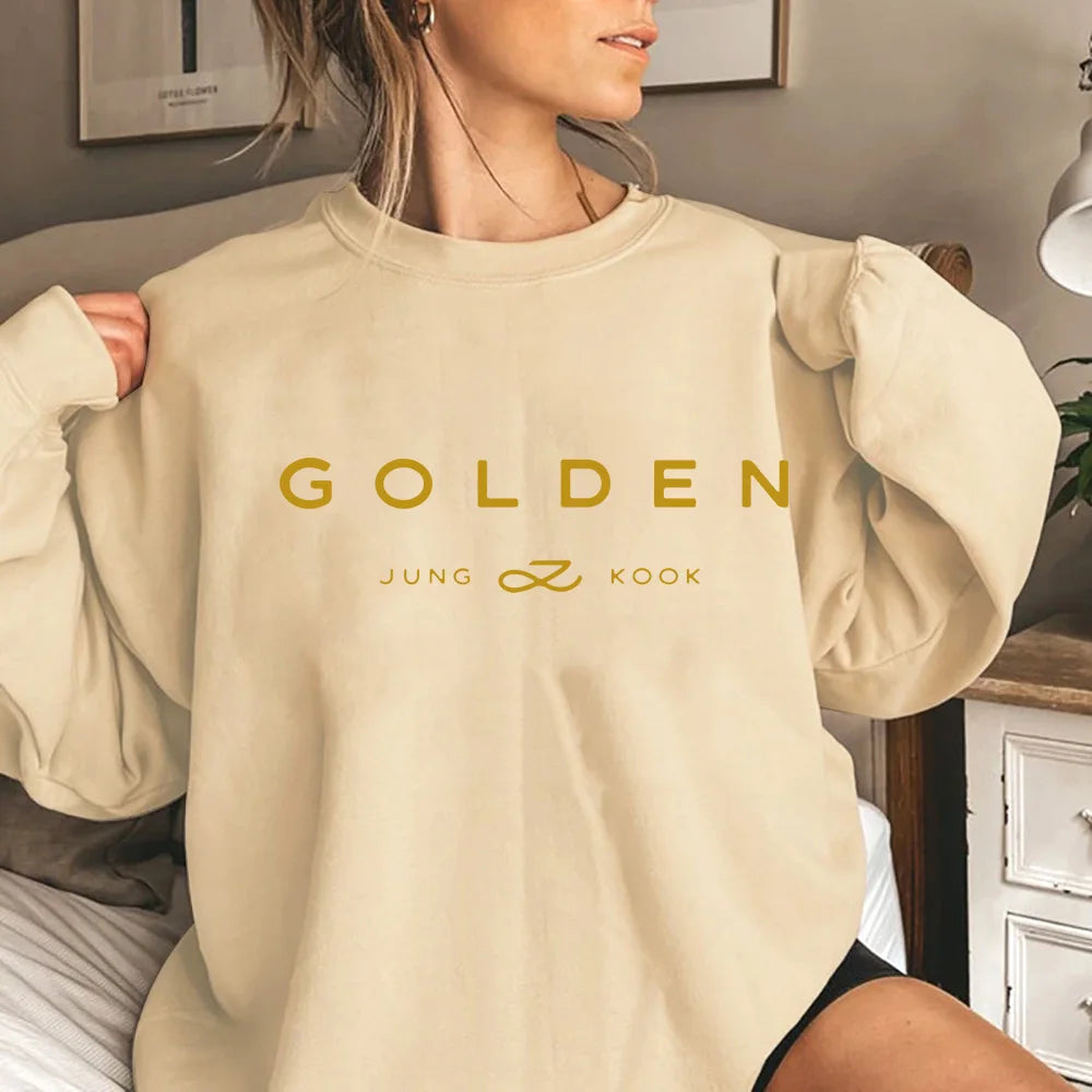 Golden Jungkook Hoodie for Women