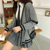 Pull Cardigan Gris