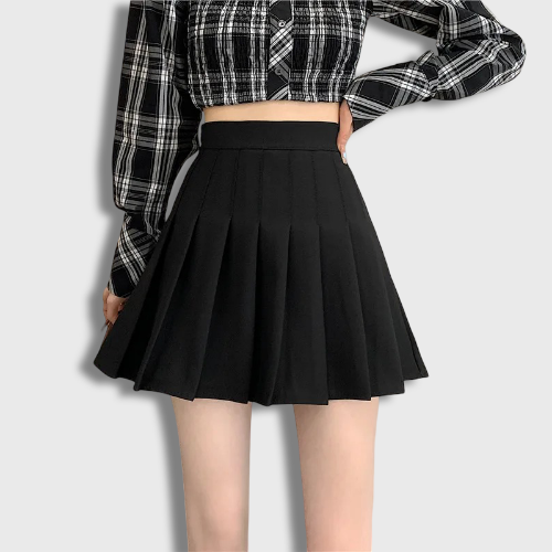 Korean Pleated Mini Skirt