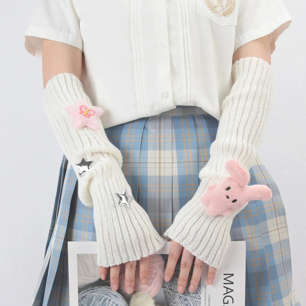 Long Korean Style Mittens
