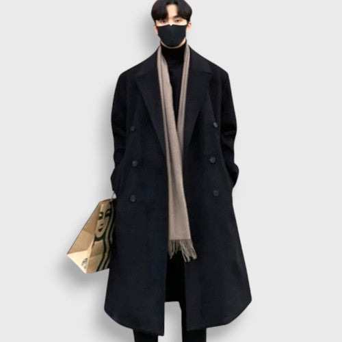 Long Black Coat Korean