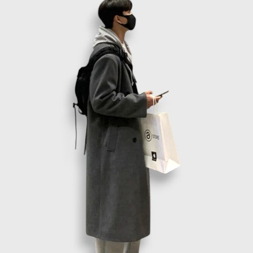Long Black Coat Korean
