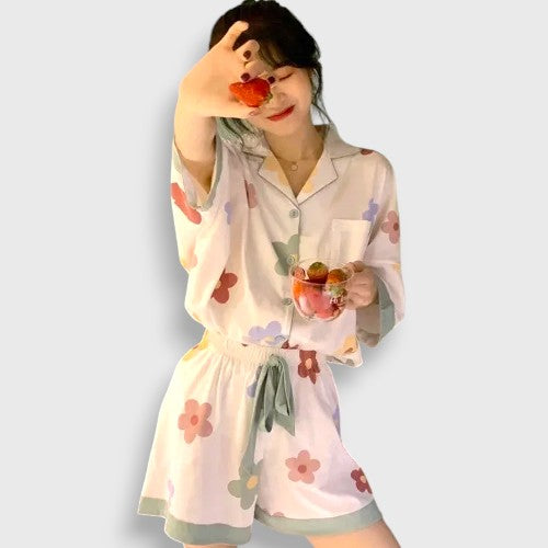 Floral Short Pajama Set
