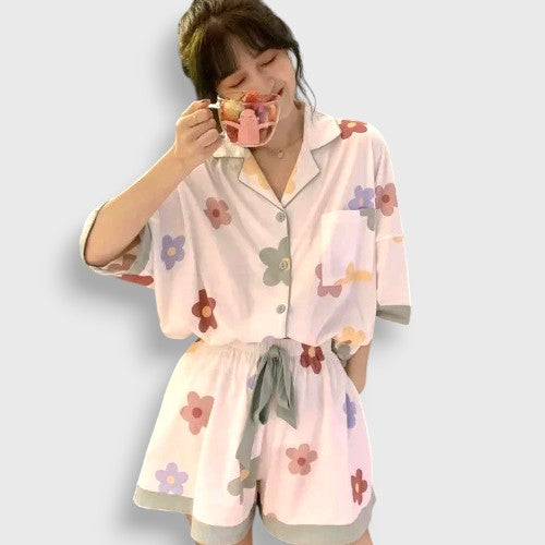 Floral Short Pajama Set