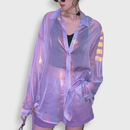 Chemise Etincelante Lilas | Suga BTS