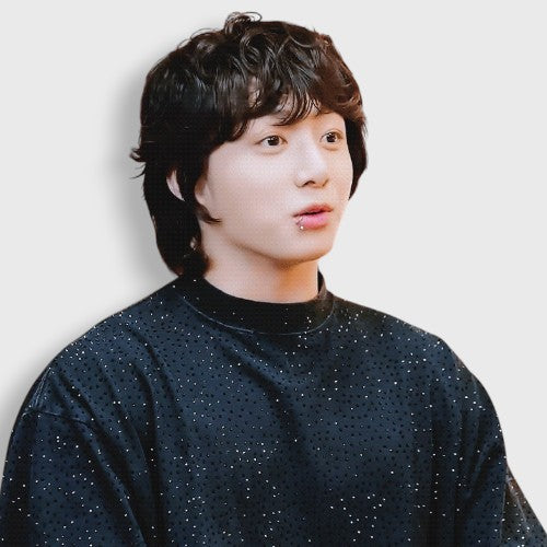 T-shirt Noir KPOP Nuit Etoilée | Jungkook BTS