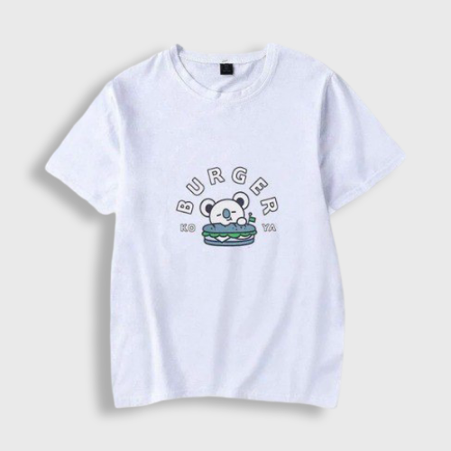 BT21 Koya White Burger T-Shirt