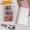 A6 Clear Binder Kpop Photocard Strorage Bag PP Matte Business Card Holder Cards Clip Ticket Sticker Collect Book Stationary