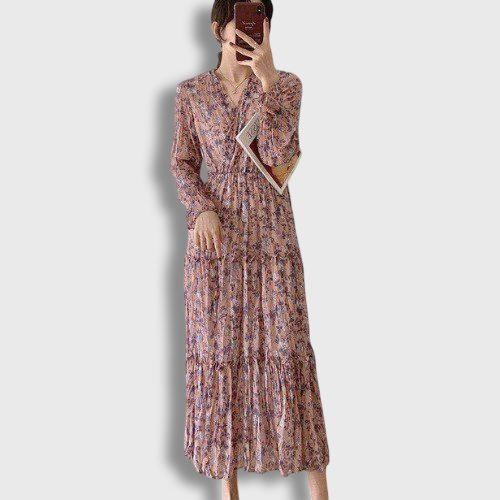 Vintage Korean Floral Robe