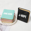 Bangtan Boys wallet short wallet fan support card bag storage bag student coin purse with JK JINMIN JIN SUGA