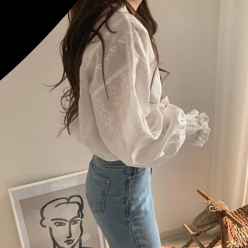 Blouse Coreenne Manche bouffante