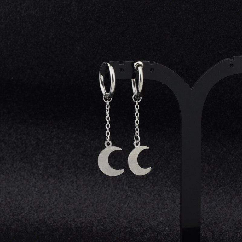 Boucle d'oreille - Croissant de lune