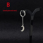 Boucle d'oreille - Croissant de lune