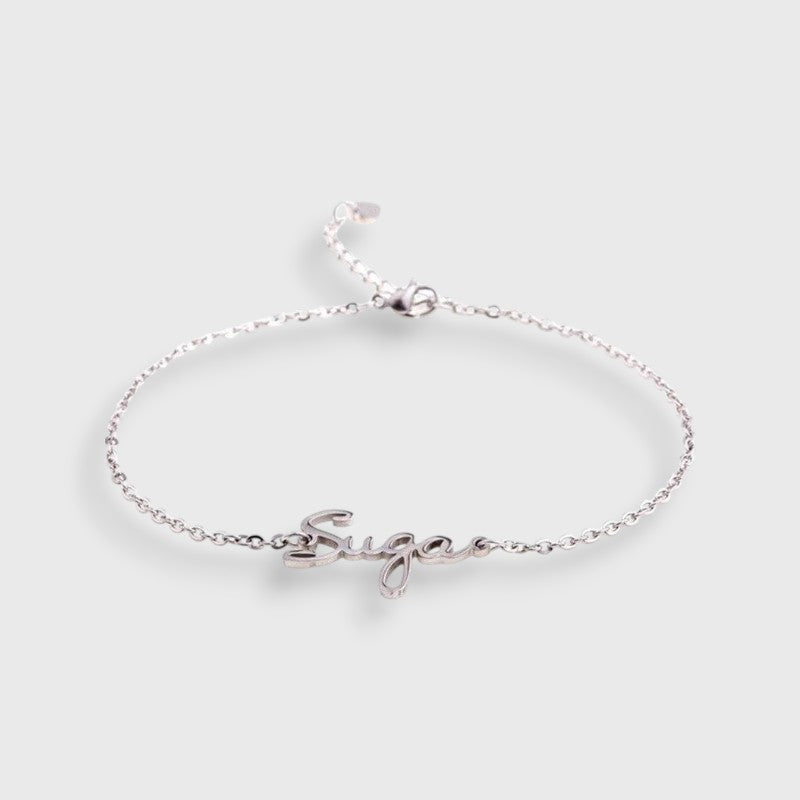 Silver Adjustable Bracelet BTS | Boutique KPOP
