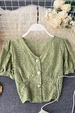 Chemisier Coreen Court à Broderie