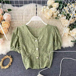 Chemisier Coreen Court à Broderie