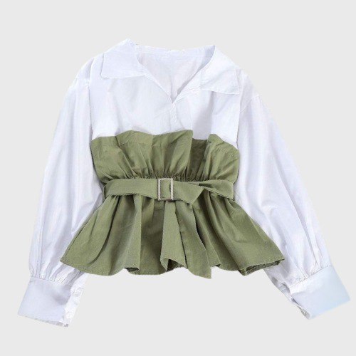 Korean Double Piece Blouse