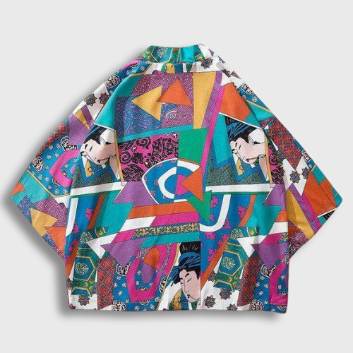 Abstract Kimono Cardigan