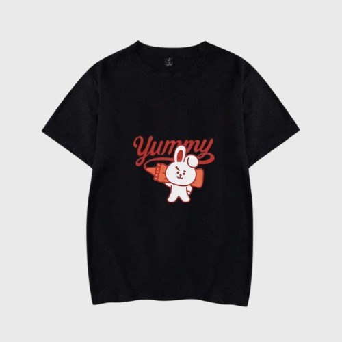 T-Shirt BT21 Cooky Black Yummy