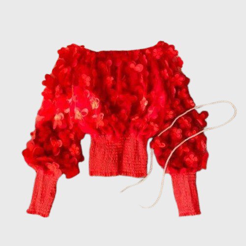 Original 3D Flower Blouse