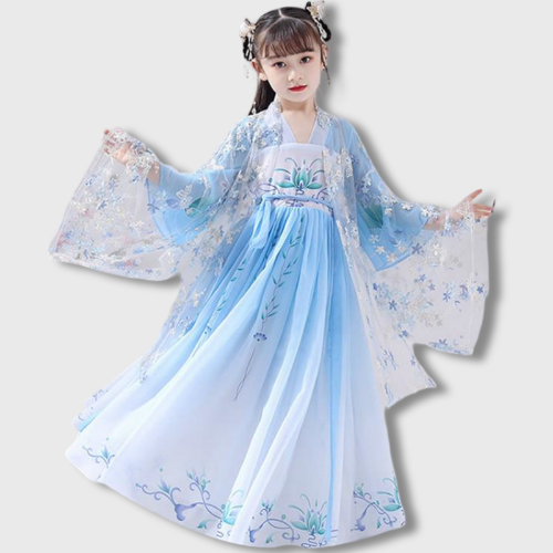 Sky Blue Children's Hanbok