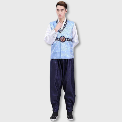 Blue Men's Hanbok