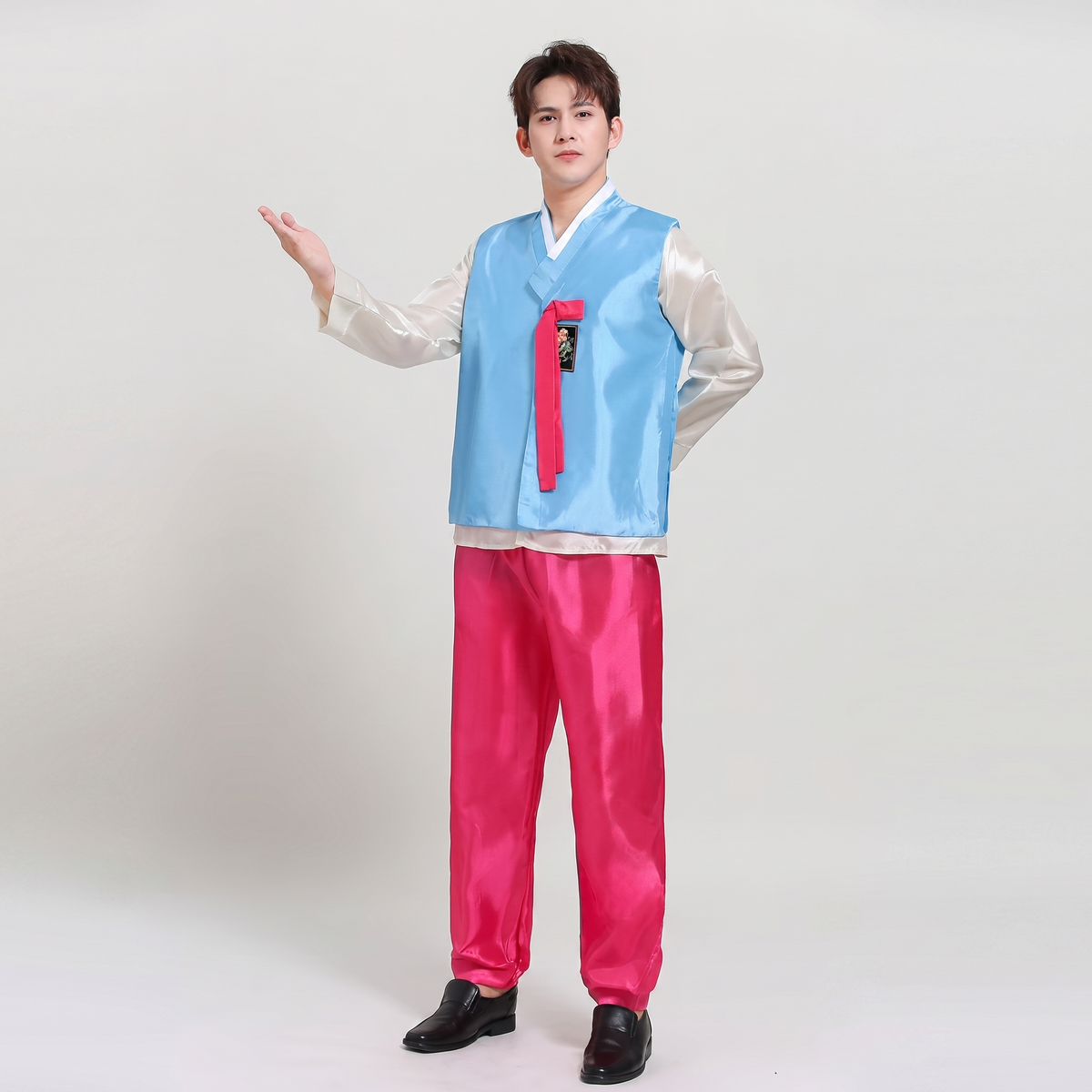 Blue & Pink Men’s Hanbok