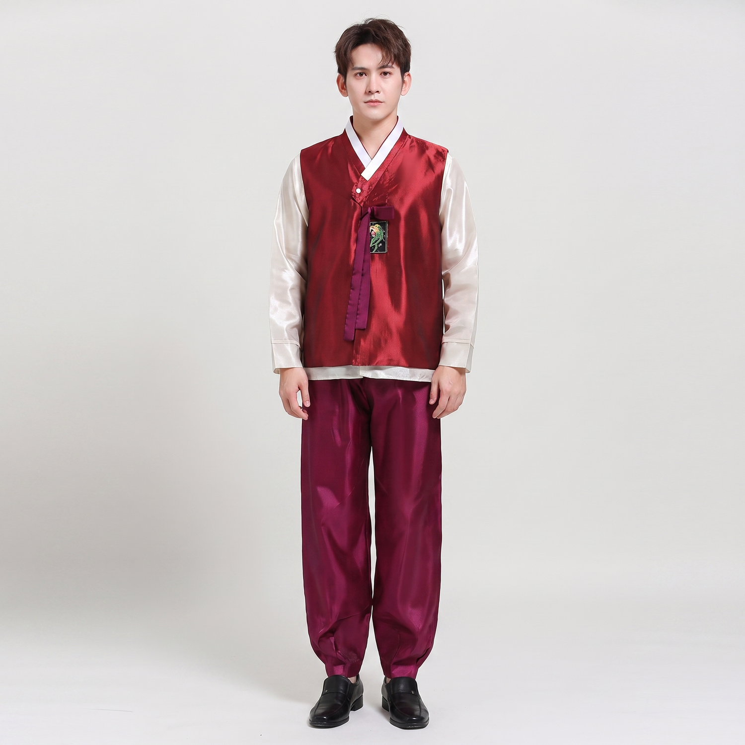 Burgundy Men’s Hanbok