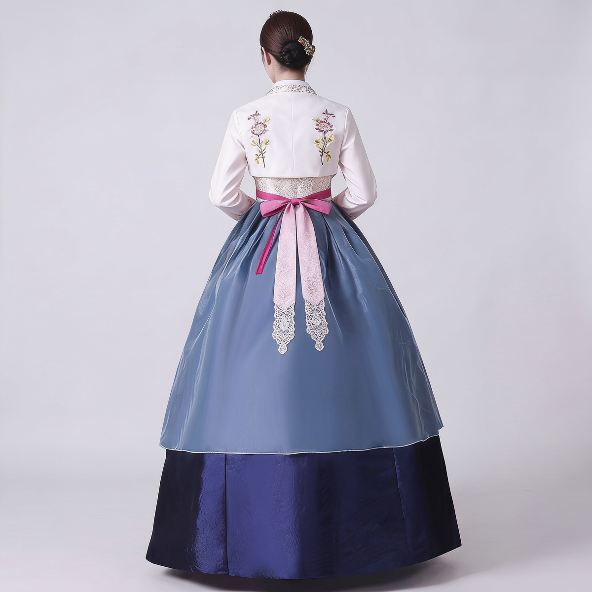 Blue Hanbok Dress for Women