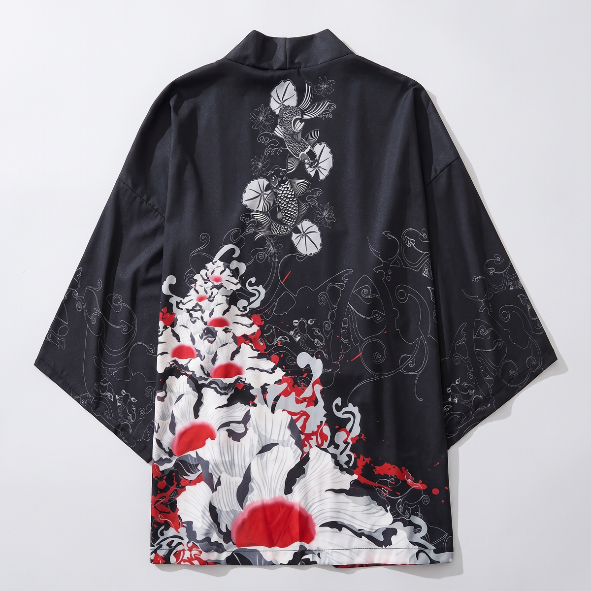 Kimono Streetwear Flores Rojas