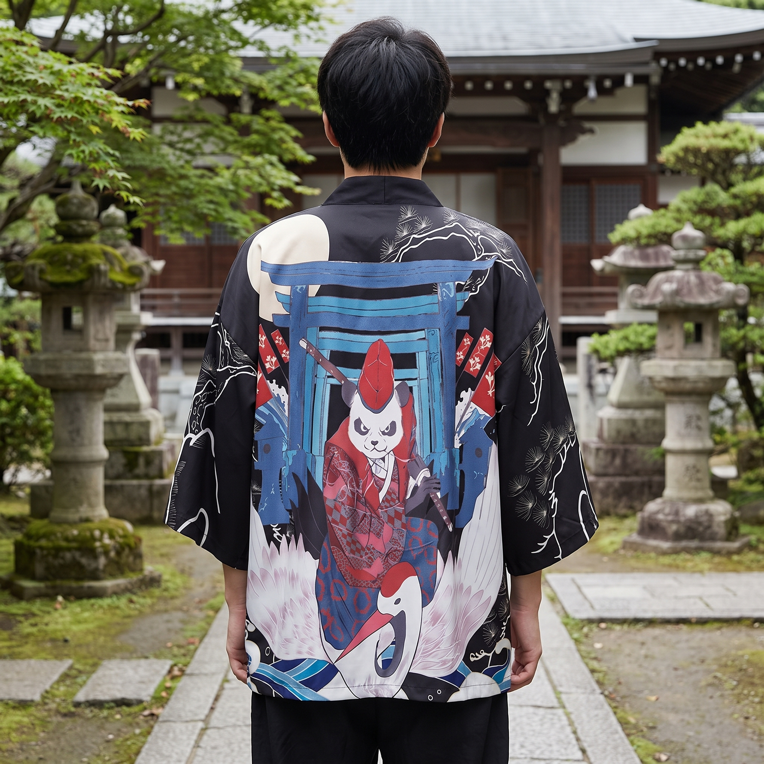 Cárdigan Kimono Panda