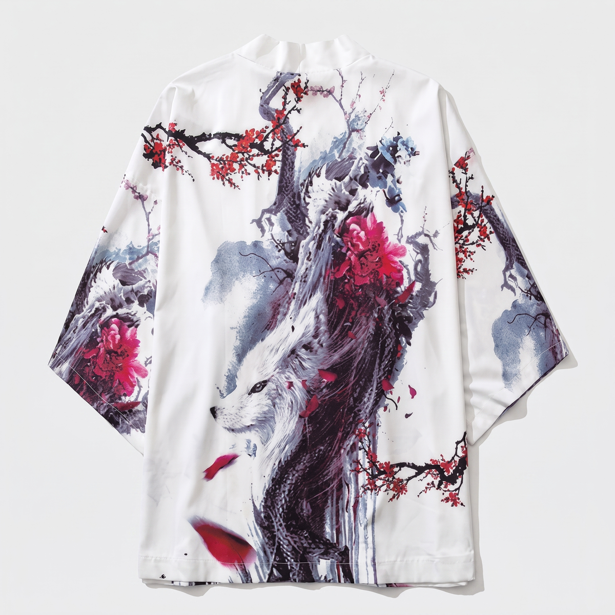 Kimono White Streetwear Jacket