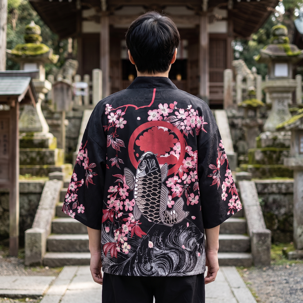 Streetwear Koi Fish Kimono