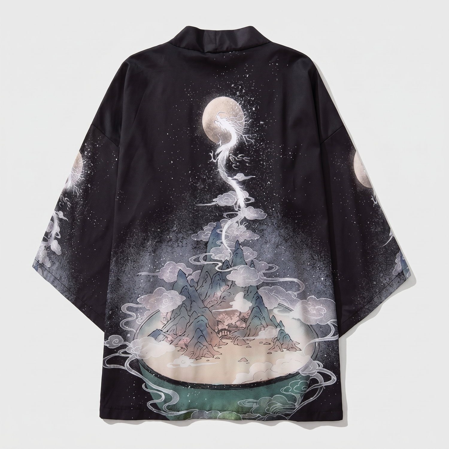 Korean Streetwear Landscape Kimono