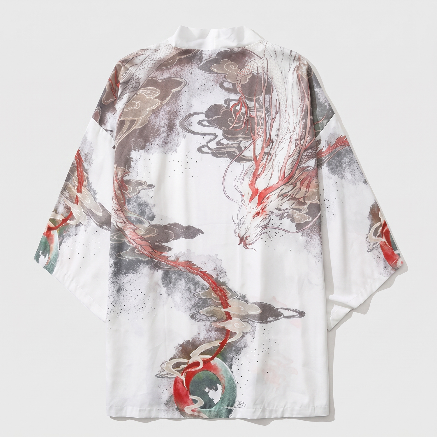 Crimson Dragon Kimono Cardigan