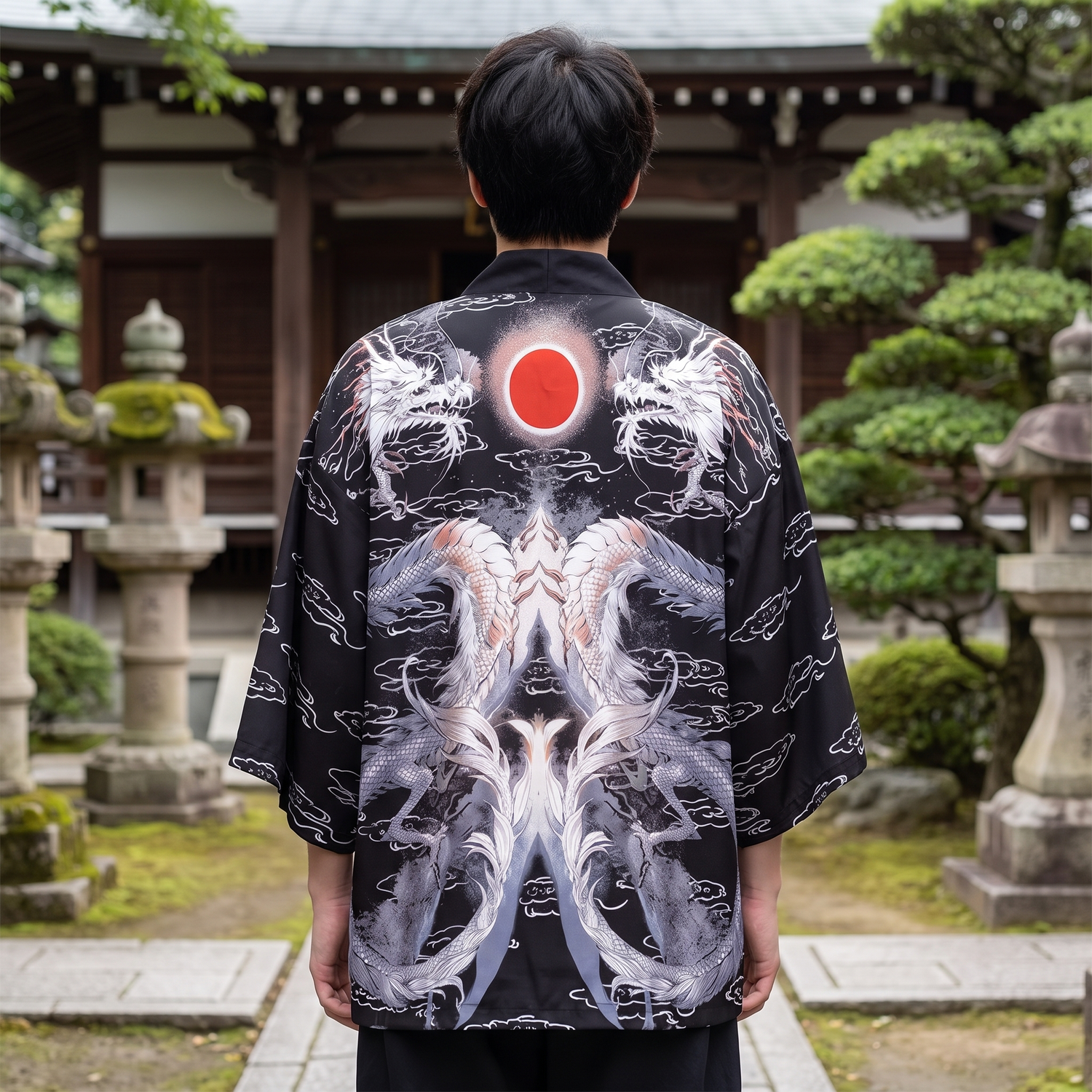 Korean Streetwear Dragon Kimono