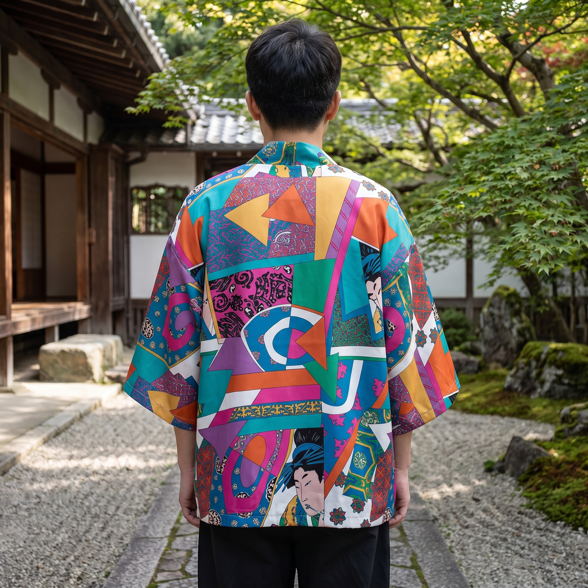 Colourful Patchwork Kimono