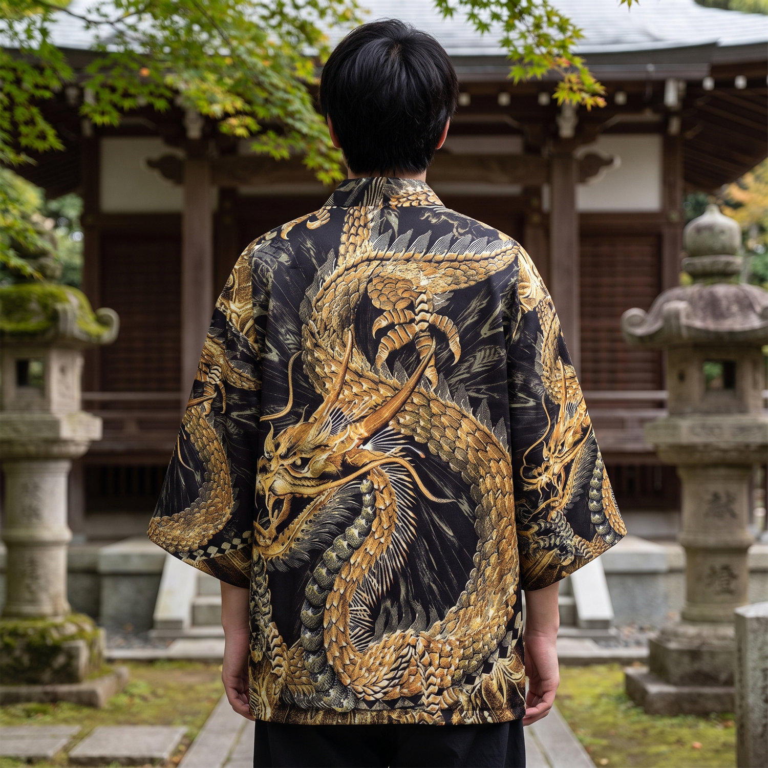 Golden Dragon Kimono