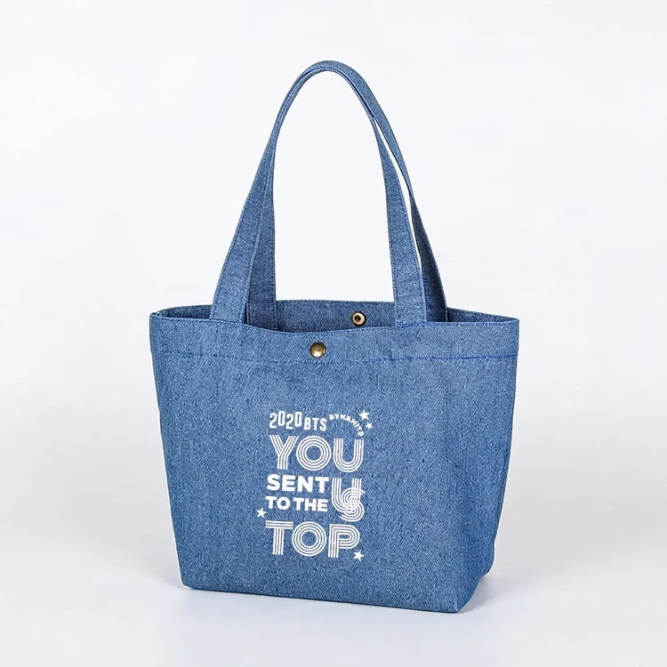 BTS Dynamite Denim Tote Bag