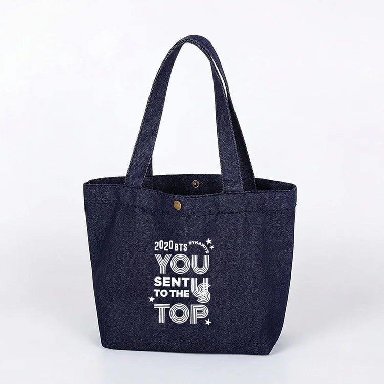 BTS Dynamite Denim Tote Bag