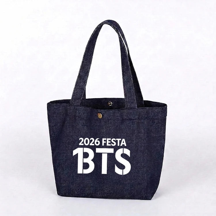 BTS 2026 FESTA Denim Tote Bag