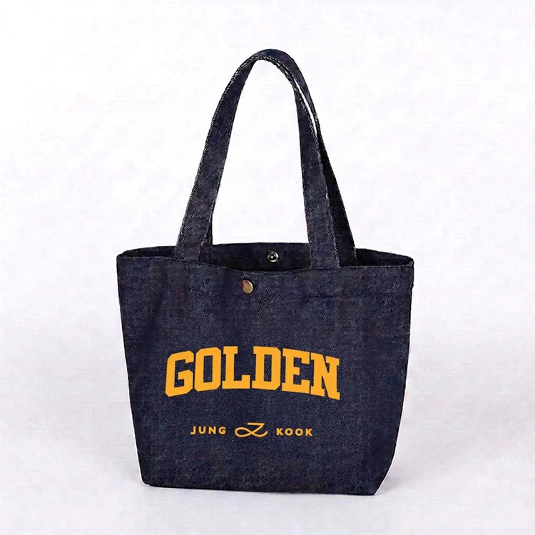 BTS Jung Kook Golden Tote Bag