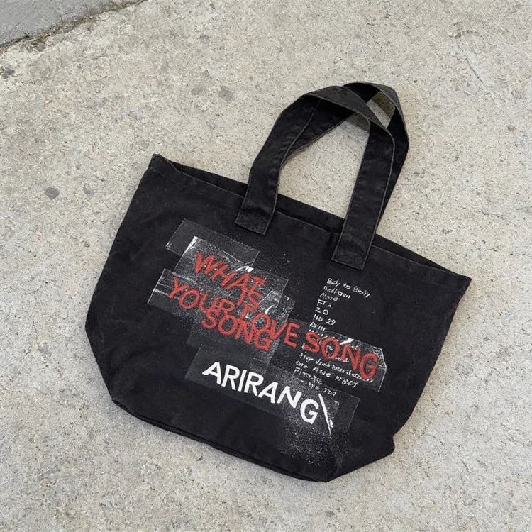 BTS ARIRANG Black Tote Bag