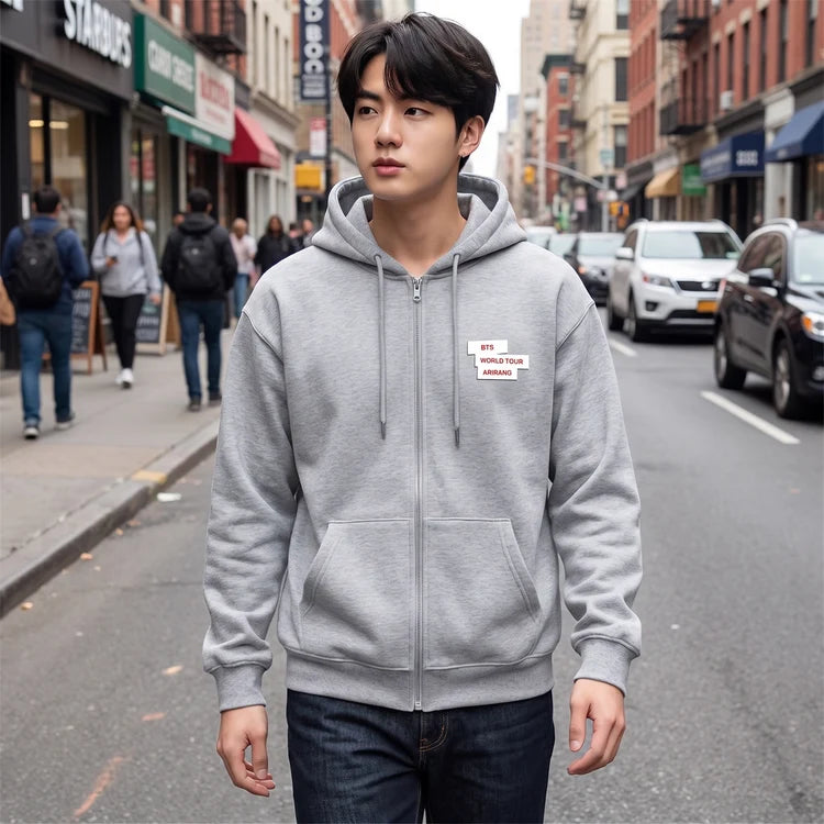 BTS ARIRANG World Tour Zip-Up Hoodie
