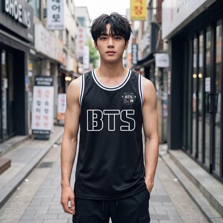 BTS Sleeveless Basketball Jersey
