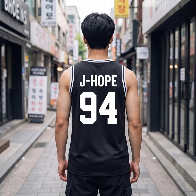 BTS Sleeveless Basketball Jersey